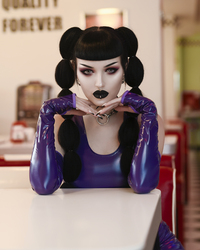 Intrigue Gloves - Violet - Thumbnail 3