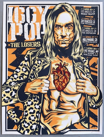 "Iggy Pop West Coast Tour" by Rockets Are Red