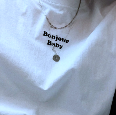 Free Shipping-BONJOUR BABY TEE
