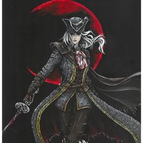 Bloodborne signed art print Lady Maria