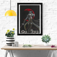 Bloodborne signed art print Lady Maria - Thumbnail 1