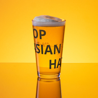 Stop Asian Hate Shaker pint glass