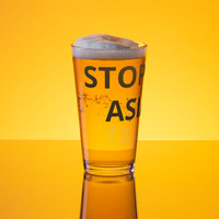 Stop Asian Hate Shaker pint glass - Thumbnail 2