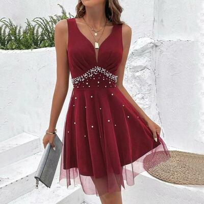 Spaghetti strap a-line glitter short prom dresses for women 