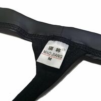 2PK Sexy Gay Mens Underwear Faux Leather Cut-out Thong Underpants Panties MJ1619 - Thumbnail 9