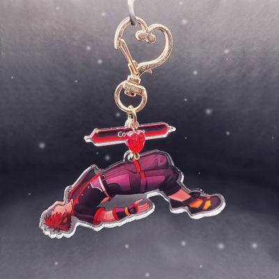 Kingdom hearts game over acrylic charms