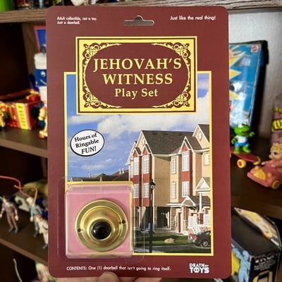 Jehovah's witness doorbell playset 