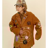 Harajuku cute Universe Planet Galaxy hoodies jacket - Thumbnail 7