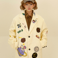 Harajuku cute Universe Planet Galaxy hoodies jacket - Thumbnail 1
