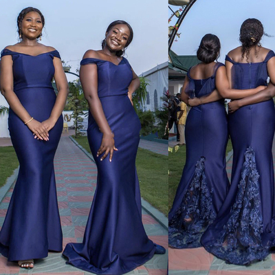 Mermaid bridesmaid dresses with lace