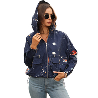 Harajuku Galaxy Universe Planet windbreaker jacket - Thumbnail 3