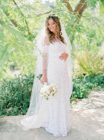 Simple Boho Lace Wedding Dress Bridal Dresses 