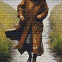 Running In The Rain Cross Stitch Pattern - Thumbnail 1