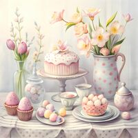 Pastel Cakes Cross Stitch Pattern - Thumbnail 2