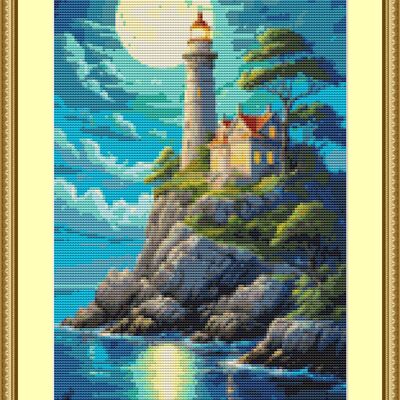 In the moonlight cross stitch pattern