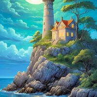 In The Moonlight Cross Stitch Pattern - Thumbnail 2