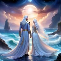 Elvish Couple Cross Stitch Pattern - Thumbnail 2