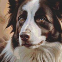 Border Collie Cross Stitch Pattern - Thumbnail 1