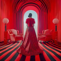 All In Red Cross Stitch Pattern - Thumbnail 2