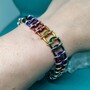 Rainbow Chainmail Bracelet -1