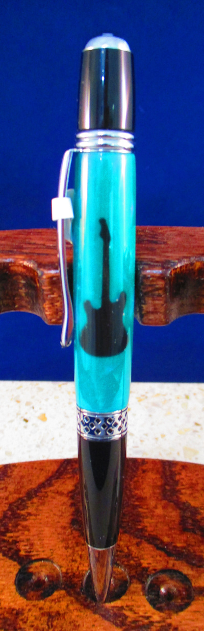 #110 Green Bass Guitar