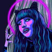 What We Do In The Shadows Nadja and Laszlo Holographic Stickers - Thumbnail 4