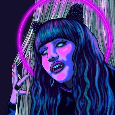 What we do in the shadows nadja and laszlo holographic stickers