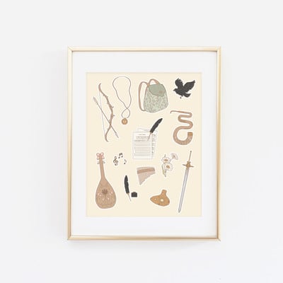 Bard supplies collage 1 print