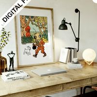 Herge 10 Collection Set of 9 watercolor prints + one gift more - 1944 - hq digital images - Thumbnail 5