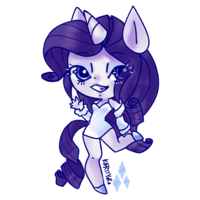 【SALE!!】MLP - Rarity Humanoid Keychain - Thumbnail 1