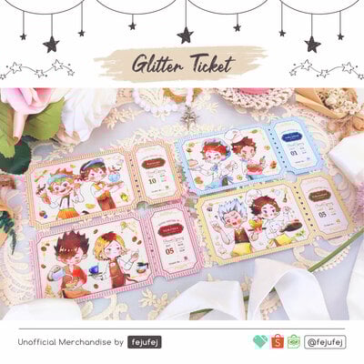 Haikyuu glitter ticket