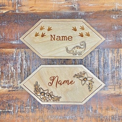 Door name plates for kids