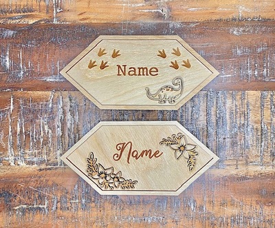 Door name plates for kids