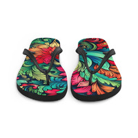 Bohemian Sky Frabic Flip-Flops  - Thumbnail 3