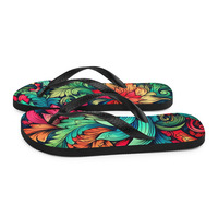 Bohemian Sky Frabic Flip-Flops  - Thumbnail 4