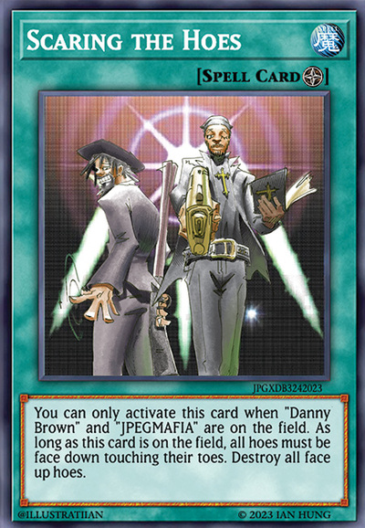 SCARING THE HOES PRINT