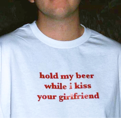 Free Shipping-HOLD MY BEER WHILE I KISS YOUR GIRLFRIEND TEE