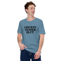 Chicken tender slut t-shirt Unisex - Thumbnail 6