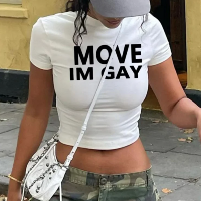 Move i m gay baby tee