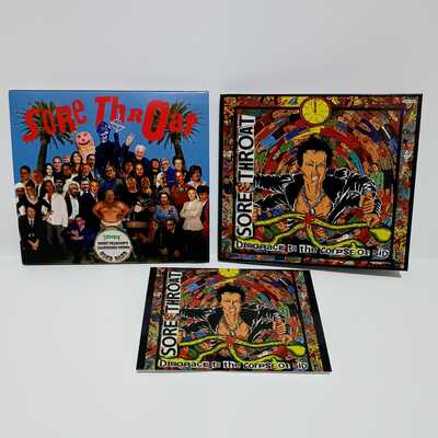 Sore throat “disgrace to the corpse of sid”  digipack with slipcase