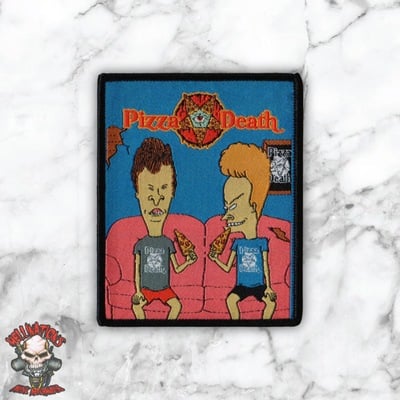Pizza death official woven patches