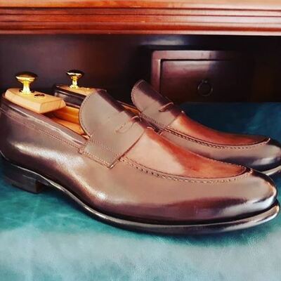 Handmade men fashion leather shoes, spring shoes, tassel loafer,men shoes