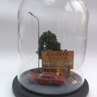 Double Deuce Diorama Lamp - 1980s Inspired - Limited Edition - Thumbnail 6