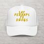 Say Perhaps To Drugs Hat, Foam Trucker Cap, Embroidered Mesh Sarcastic Snapback, Quirky Edgy Hat, Rebellious and Sassy Gift for Him or Her-1