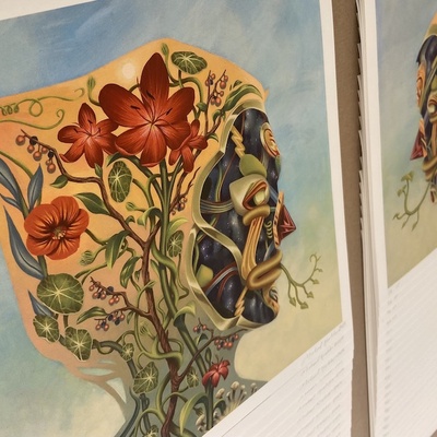 Print set "becoming second nature" & "lost in the static of the sun" by michael koehler