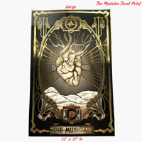 The Musician Tarot Card Gold Foil Print - Thumbnail 1