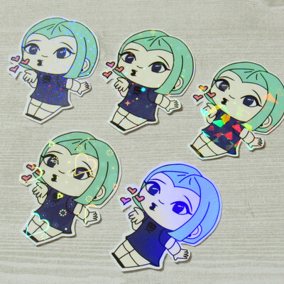 Spookydolly kiss holo stickers