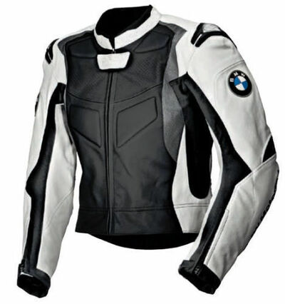 Mens Multicolor BMW Motorcycle Racing Biker Leather Jacket XS-6XL Size Available