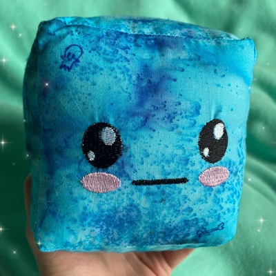 Blue jellycube plushie