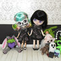 Coffin Roses Vintage-Style Dresses for Middie Blythe & Small Fashion Dolls - Thumbnail 1